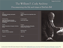 Tablet Screenshot of codyarchive.org